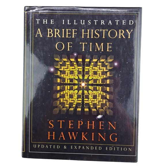 The Illustrated A Brief History Of Time By Stephen Hawking Hardcover Book 1996 - Picture 1 of 14